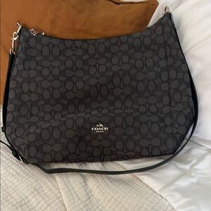 Coach Black Signature Shoulder Bag